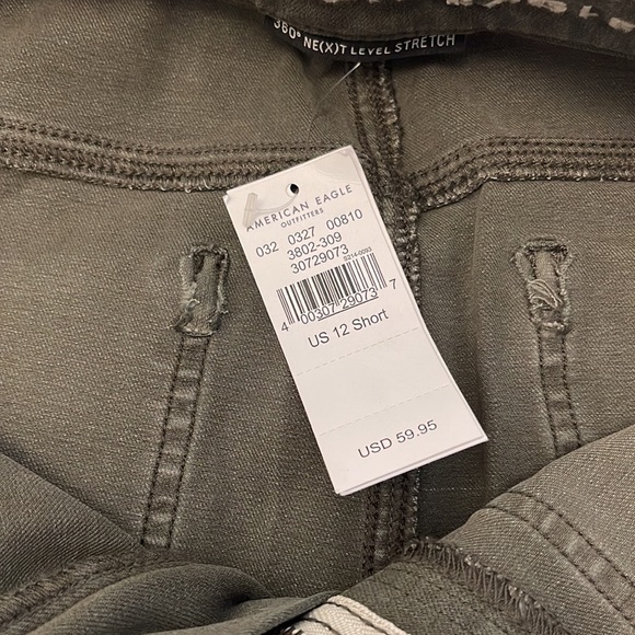 American Eagle High Rise Cargo Jeggings 12 short NEW - Picture 6 of 7